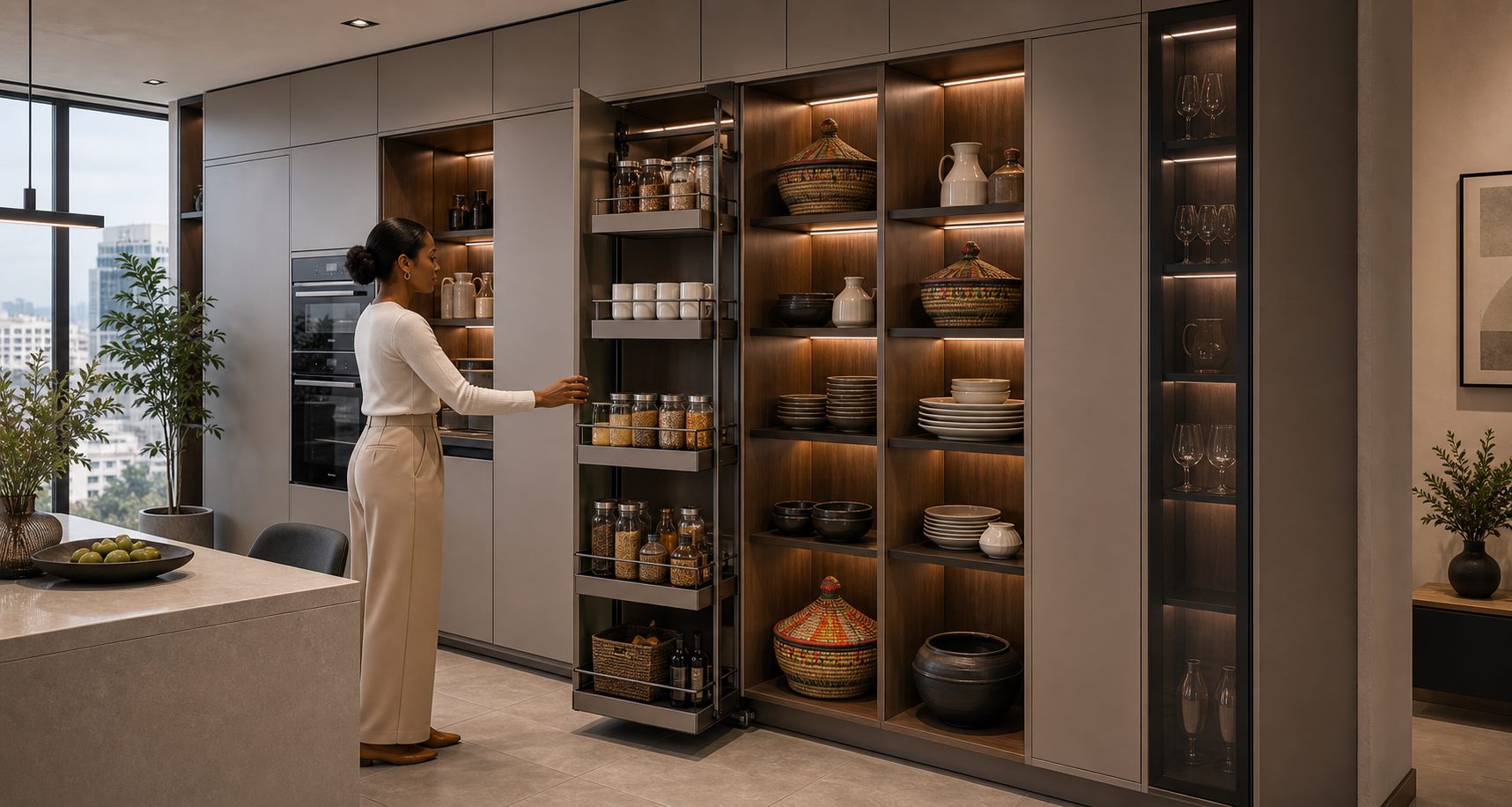Modern pantry storage system