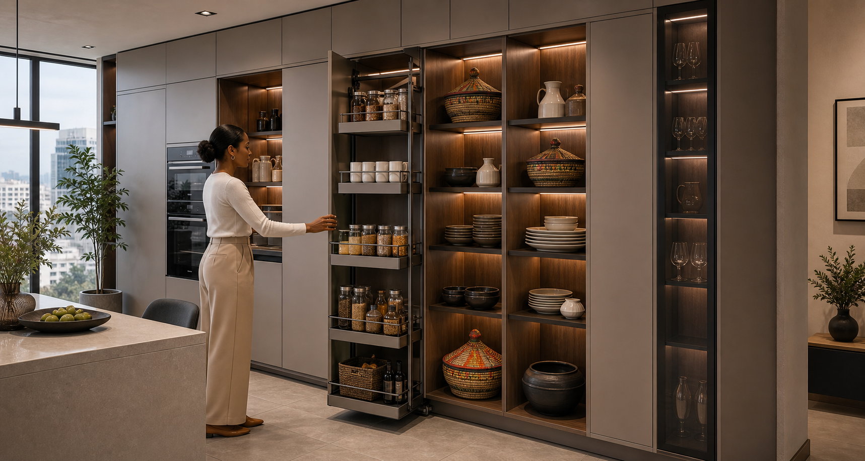 Modern pantry storage system