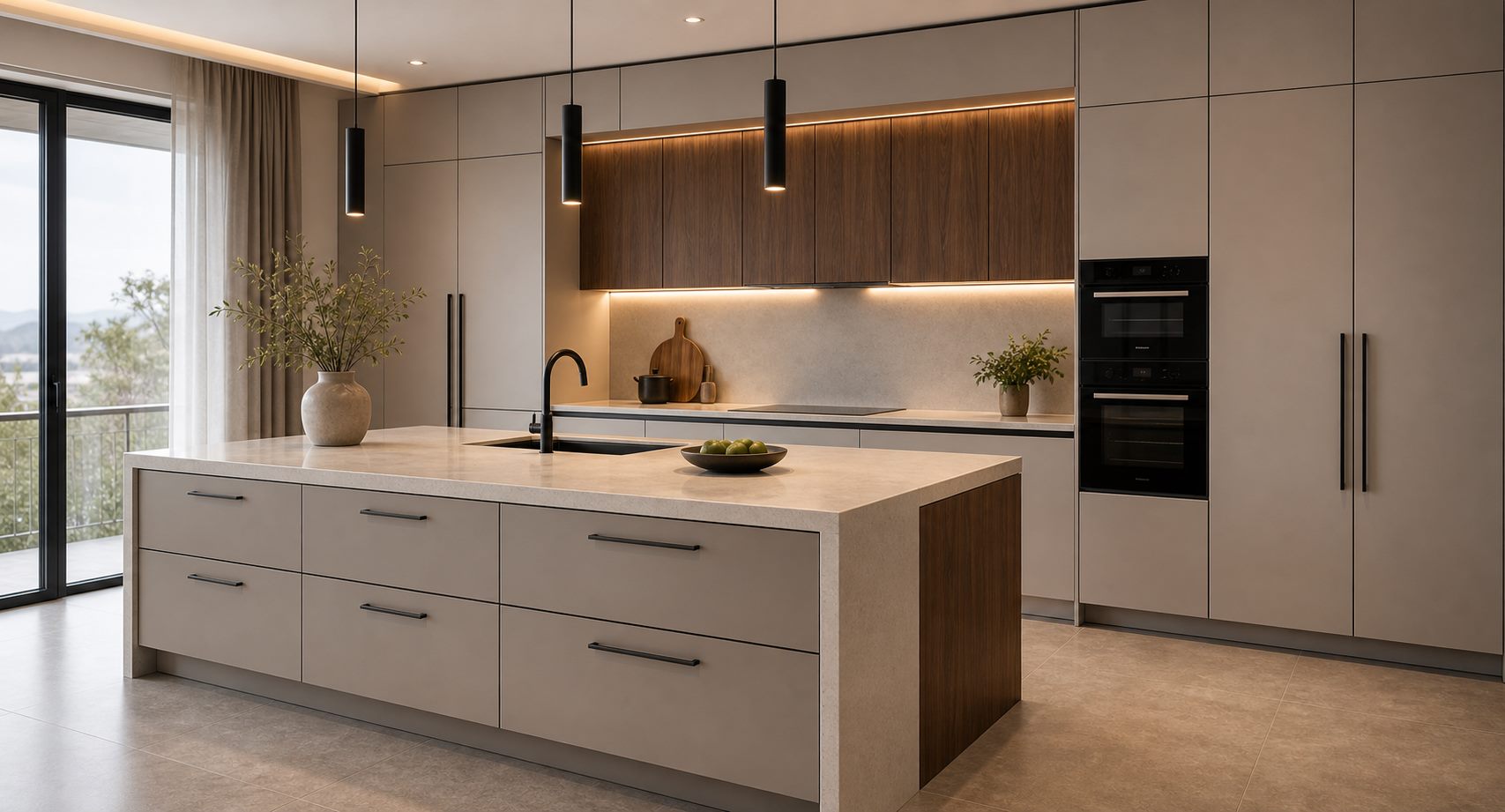 Kitchen island storage concept